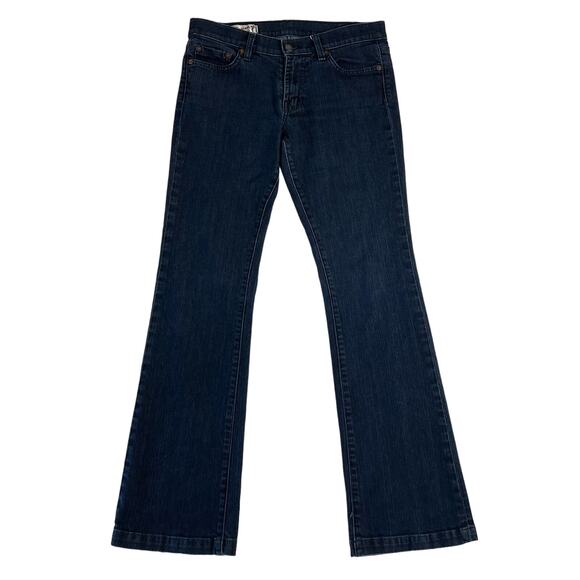 Red Engine Women's 29 Scarlet Boot Cut Flare Dark Wash Jeans - Picture 1 of 10